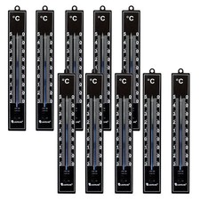 10 Stück Außen Thermometer 17cm Set universal für Wohnung Innen Zimmer Garten