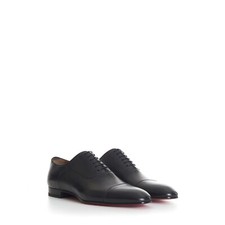 CHRISTIAN LOUBOUTIN 945 $ schwarze Leder Greggo Oxford Schuhe