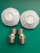 S-Anschluss Set für Sanitär-Wandarmatur 1/2" x 3/4", 2 Blenden verchromt