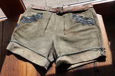 Schöne kurze Vintage RindLederhose 'HAELSON' /Bruchsal für RadfahrerInnen / H 52