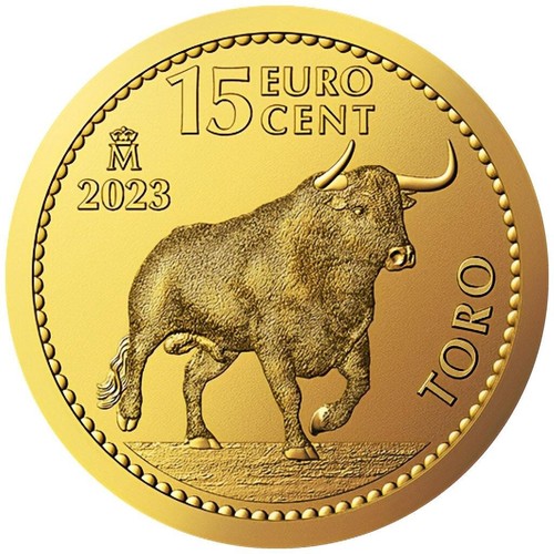 Goldmünze der stier 2023 - goldmünze,