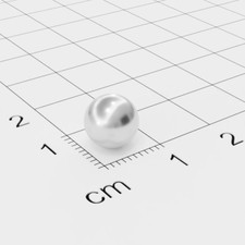 10x Neodym Kugelmagnet, Ø8mm, verchromt, Grade N35