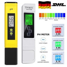 0~9990ppm Digital Tester PH+TDS EC Wassertest Meter Messgerät Leitwertmessgerät