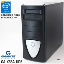 PC COMPUTER GIGABYTE GA-X58A-UD5 V1 INTEL 6x CORE i7-980X 12GB RAM QUADRO K4000 