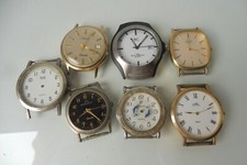 7 alte Uhren   ,  Uhrwerke  , Armbanduhr ohne Armband