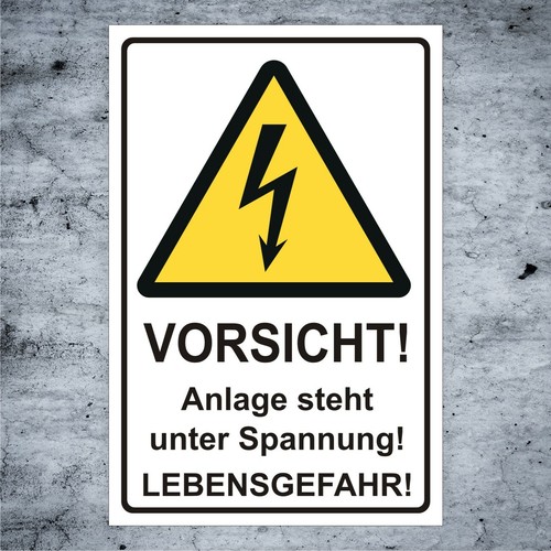 Anlage unter spannung - unter,