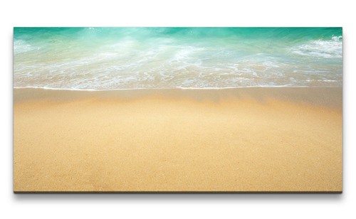 120x60cm leinwandbild strand - leinwandbild,