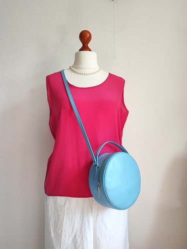 Pb0110 leder tasche hellblau - tasche,