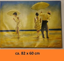 Jack Vettriano ´s "MAD DOGS" ca. 82x60cm Ölgemälde handgemalt auf Leinwand