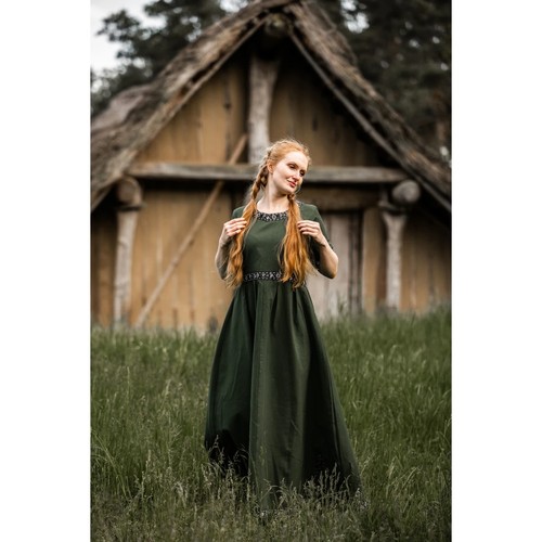 Kurzarmkleid mit bordüre - kurzarmkleid,