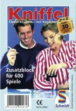 Schmidt Kniffelblock für 600 Spiele Zusatzblock Knobelblock Ersatzblock Würfeln