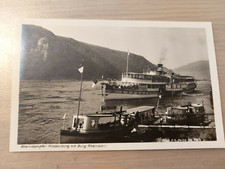 Postkarte Passagierschiff  Hindenburg Burg Rheinstein ungel_