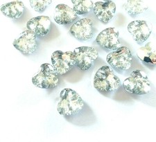 10/20 Strass Knöpfe Herz 13mm Glitzerknöpfe zum Nähen Basteln Verzieren