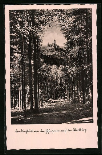 Ansichtskarte durchblick von - ansichtskarte,