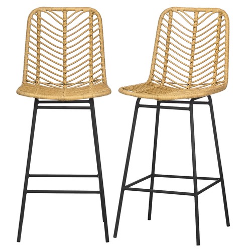 Homcom barhocker 2er set - barhocker,