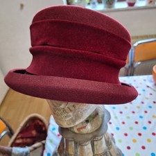 Damen-Mayser-1833 Milz-Hut Dunkelrot Gr.57