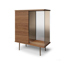 Walter Knoll Sideboard Highboard The Farns Nussbaum Tür Rechts Glas 