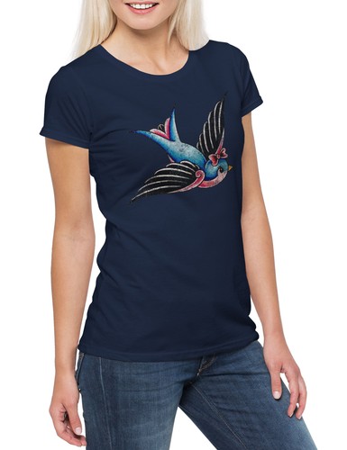 Tattoo swallow damen shirt - a,