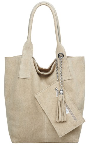 Caspar wildleder shopper - wildleder,