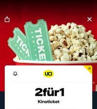 UCI 2für1 Kinoticket Code Gutschein Gültig bis 14.12.25