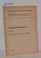 Mechanische Verfahrenstechnik 6. Lehrbrief Numerische Behandlung von nichtlinear