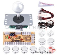 Arcade Joystick Kit 10 USB Drucktasten Zero Delay Encoder Bartop Raspberry Mame