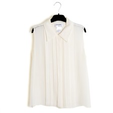 Chanel 2009 Top Soie FR42 Ecru
