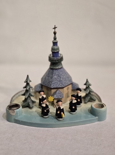 Kerzenhalter seiffener kirche - kerzenhalter,