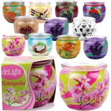 Duftkerze im Glas mit Motiv