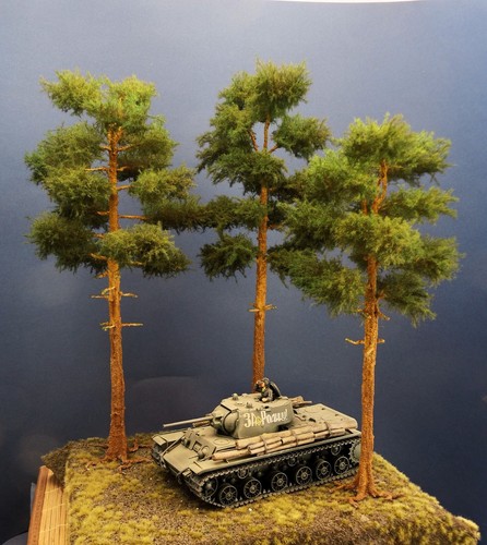 Diorama modell nadelbäume - modell, 3