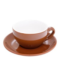 Cappuccino Tasse Palermo braun dickwandig Made in Italy - Caffe Milano
