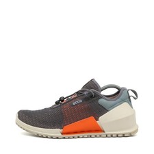 ECCO Damen Biom 2.0 BreatheThru Sneaker Grau/Orange Atmungsaktiv, Leicht EU 38