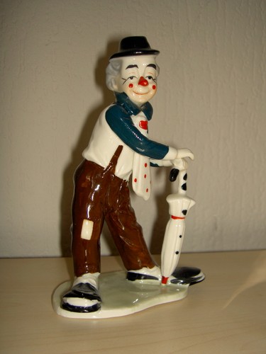 1980er jahre handbemalte clown - handbemalte,