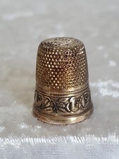 Antiker Fingerhut, 925 Silber, punziert