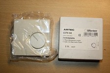 Merten ARTEC / Fläche Zentralplatte Raumtemperaturregler 537444 cremeweiß - NEU