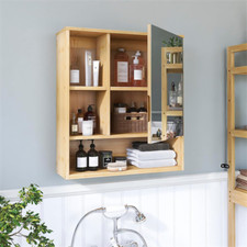 Bambus Badezimmerschrank mit