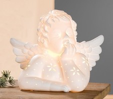 Gilde Porzellan Lampe Engel