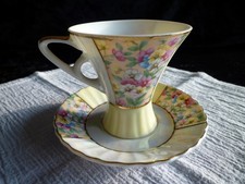 Porzellan Mokkatasse, Sammeltasse 2 teilig, James Kent England