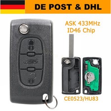 Klapp Funk Schlüssel 3 Tasten