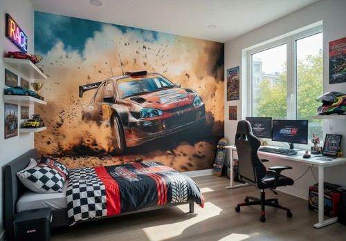 Rallye auto thema tapete - rallye,