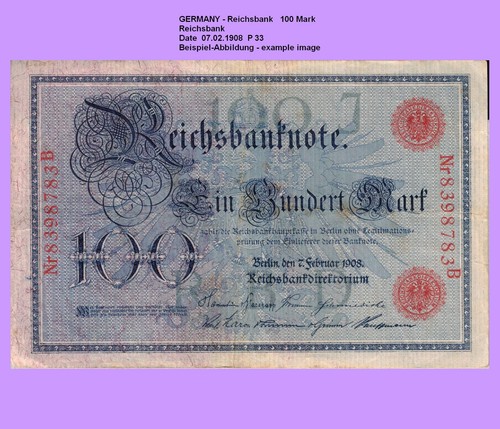 Kaiserreich 100 reichsmark - ,
