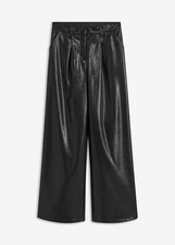 Lederimitat-Hose mit weitem