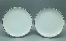 Rosenthal TAC Platin 2 Kuchenteller 19 cm Walter Gropius Silberrand Porzellan