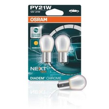 Osram Diadem Chrome Set Blinker Lampe Birne 2x PY21W 12V 21W BAU15s 4M5