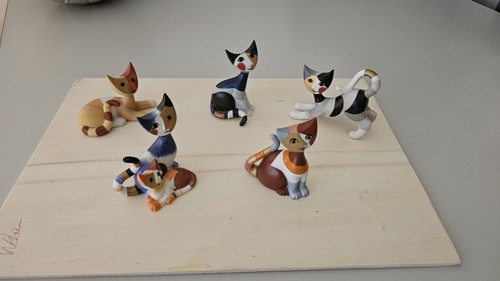 5er set katzen porzellan - 5er,
