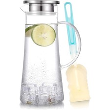 Glaskaraffe Wasserkrug Eistee