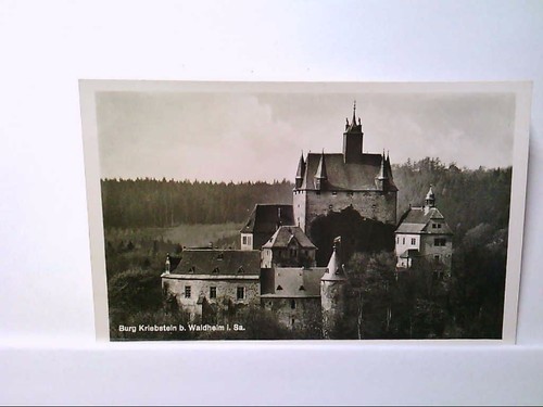 Kriebstein waldhaus burg - ak, kriebstein/waldhaus,