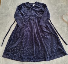 Mädchen Samt Langarmkleid Gr.98 Palomino