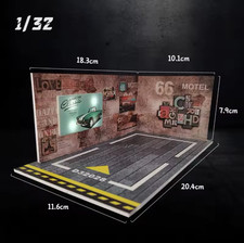 Diorama Display 1:24 1:32 1:43 1:64 Auto Car Garage Parking Modellauto LED