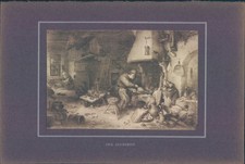 Kunstdruck - Lichtdruck - ca. 1918 - Ostade : Der Alchimist.
